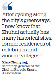Greenways give Zhuhai a unique touch