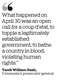 Venezuela official says five dead and 233 detained in coup attempt