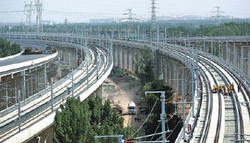 Widespread transport network links airport