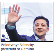 Zelensky is sworn in as Ukrainian new president