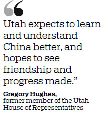 China delegation favors cooperation prospects in Utah