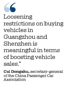 Guangdong puts plan in place to stimulate vehicle purchases
