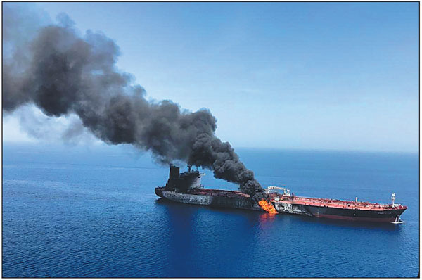 Iran denies US claims on Gulf of Oman tanker attacks
