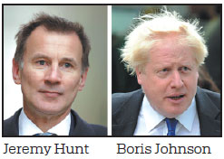 Boris Johnson, Jeremy Hunt in runoff for next UK prime minister