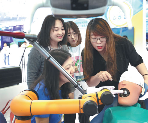 Tech upgrades shown at Beijing-based expo