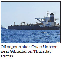 Iran demands UK release oil tanker held in Gibraltar