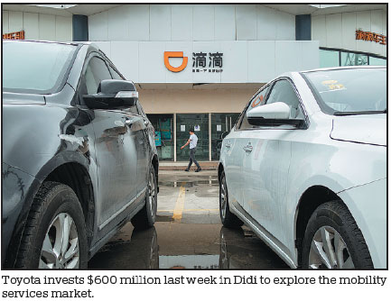 State-owned carmakers join in charge onto ride-hailing scene