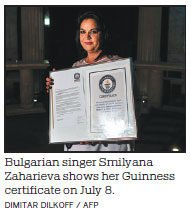 Singer hits high with record-breaking vocals