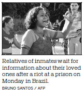 At least 57 dead in Brazilian prison riot