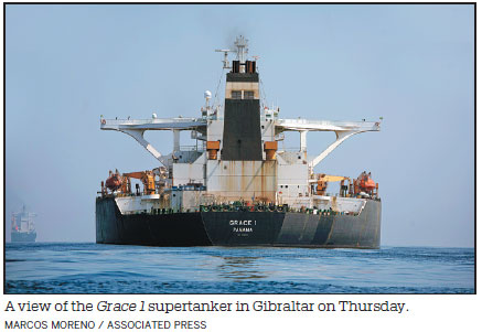 Iran tanker prepares to leave after Gibraltar decides to free it