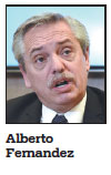 Argentina 'virtually' in default, Fernandez says