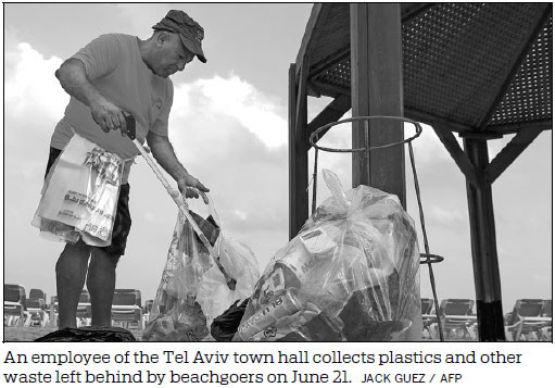 Tel Aviv beaches fall foul in Israel's passion for plastic