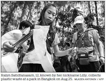 Lilly, Thailand's Greta Thunberg-like activist, wages 'war' on plastic