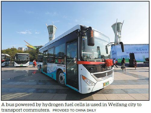 Hydrogen buses bolster zone's green development credentials