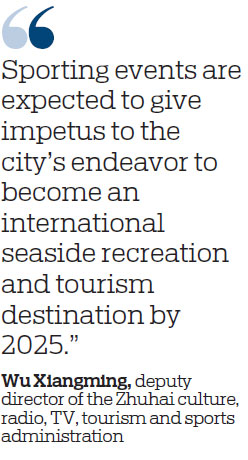 Sports events serve up success for Zhuhai's tourism industry
