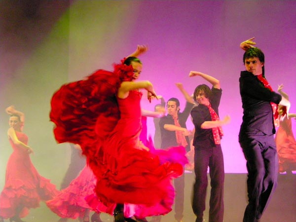 Carmen dances flamenco