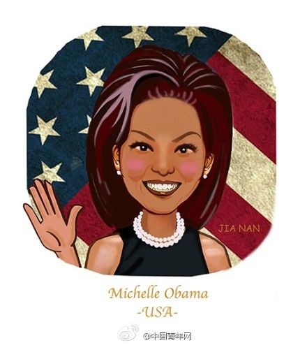 First lady cartoons enjoy popularity