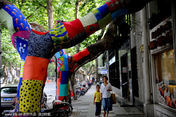 Socks hung out in Hangzhou's new 'art zone'