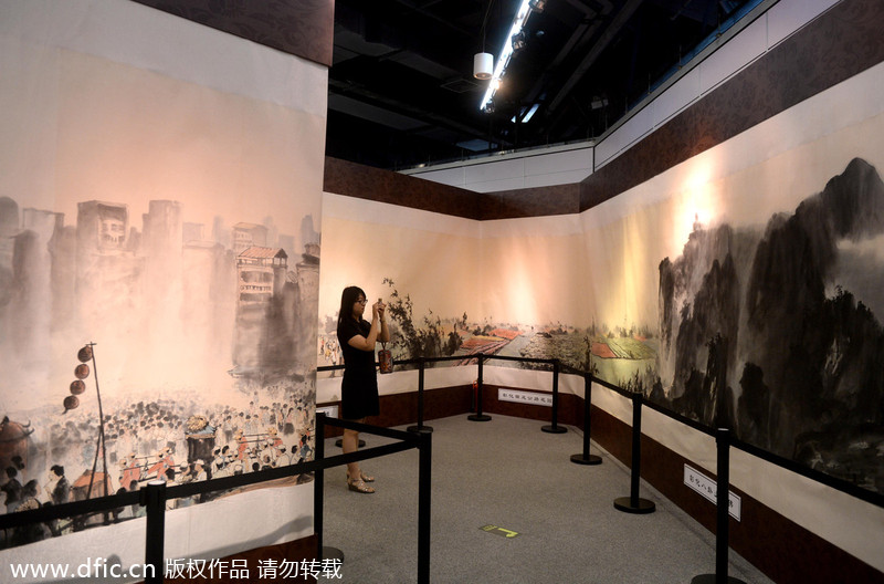 Famous Taiwan ink painting visits Beijing