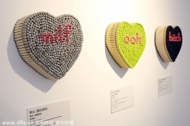 US artist makes Shanghai debut with crayon art