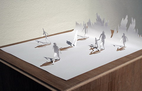 Danish artist creates unique paper art[1]