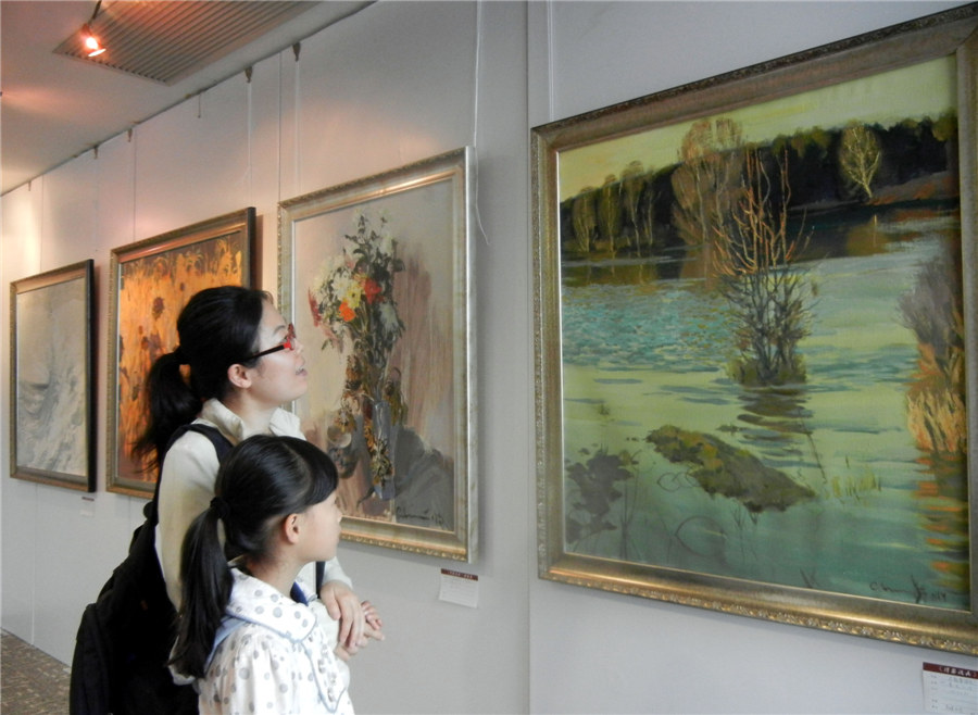Ukraine contemporary oil paintings visit Suzhou