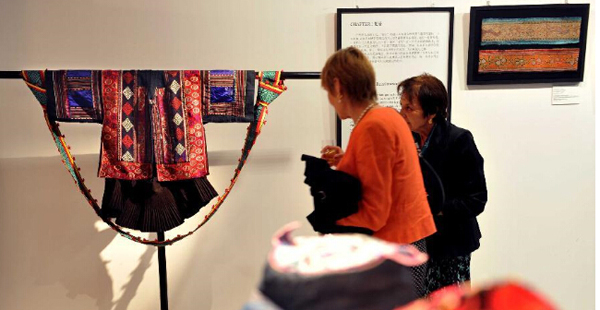 Chinese traditional Miao embroidery on exhibition in Paris