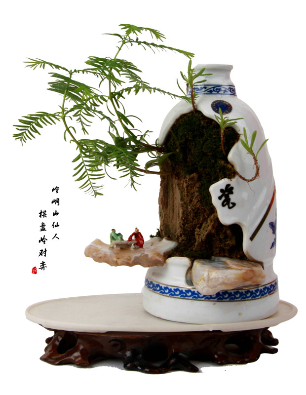 Amazing porcelain bonsai in NW China
