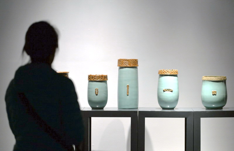 Chinese celadon on display in Zhejiang