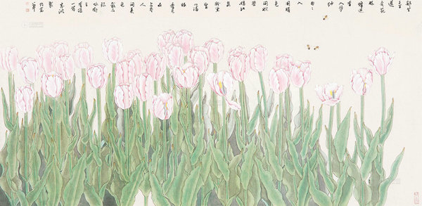 Early bloomers in Chinese paintings