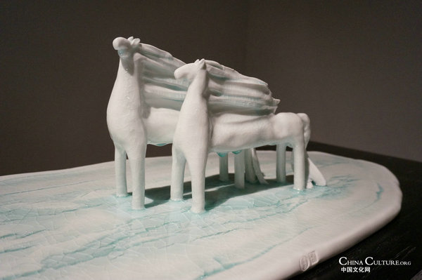 Modern ceramic exhibition on display at National Art Museum of China