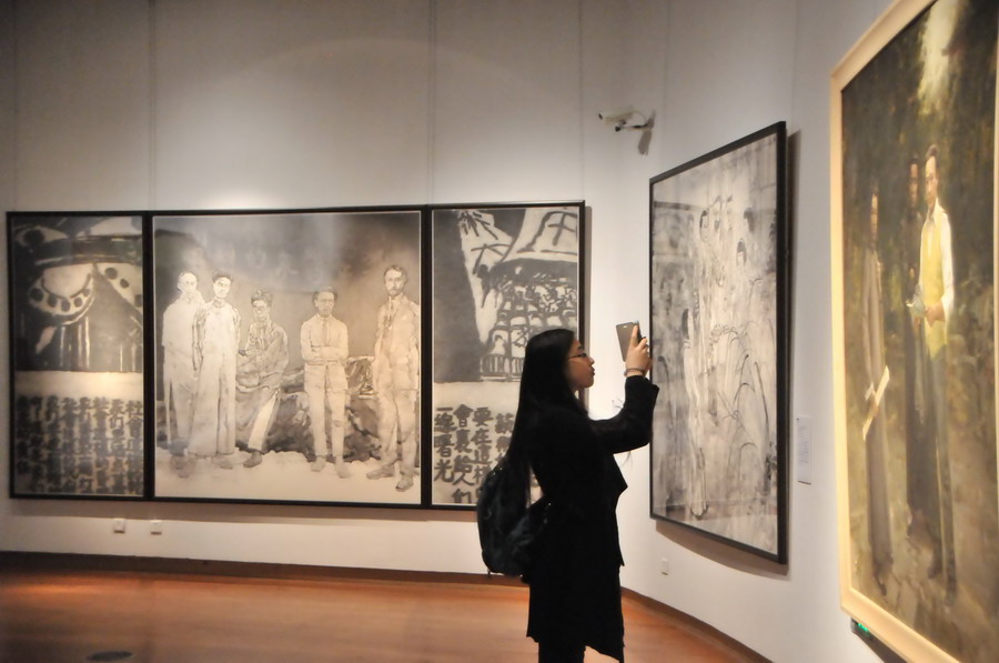 Exhibition showcases painter Lin Fengmian's art life