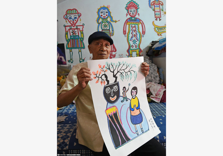 93-year-old's murals save Taiwan's 'Rainbow Village'