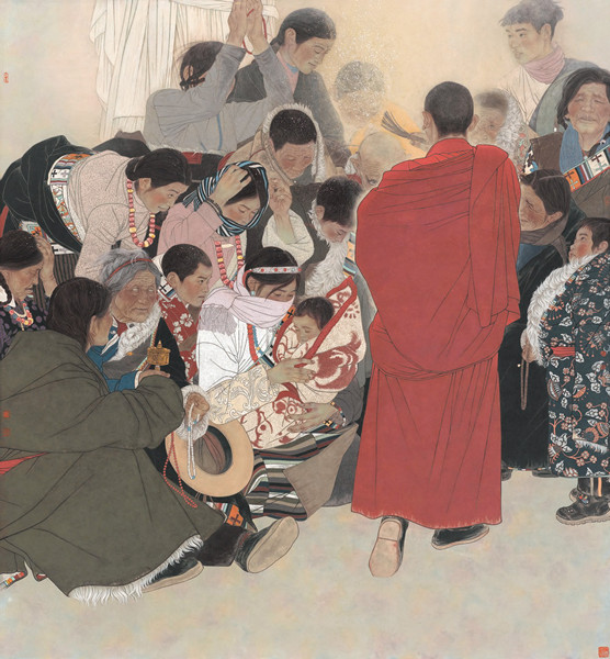 Chinese painters give traditional art new, realistic touch