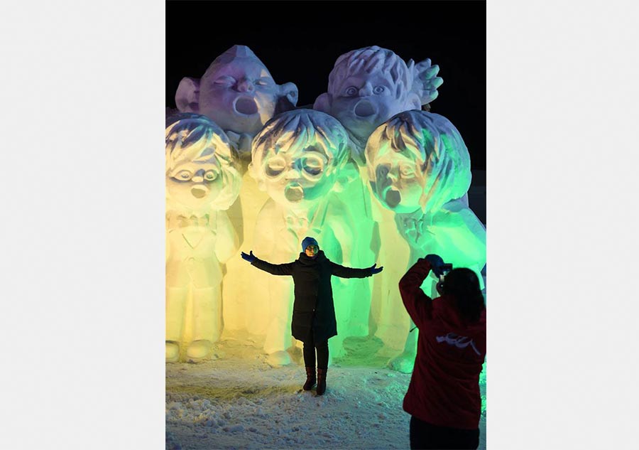 Snow Sculptures in Northeast China