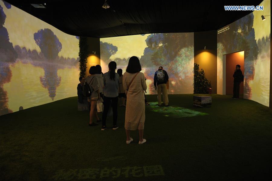 Claude Monet's creations displayed through multimedia in Chengdu