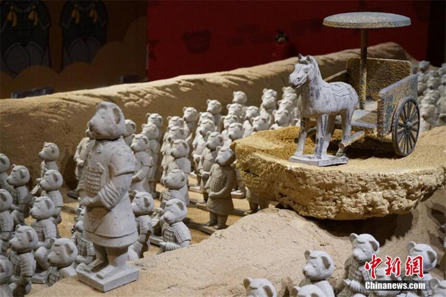 Teddy bear warriors on display in East China