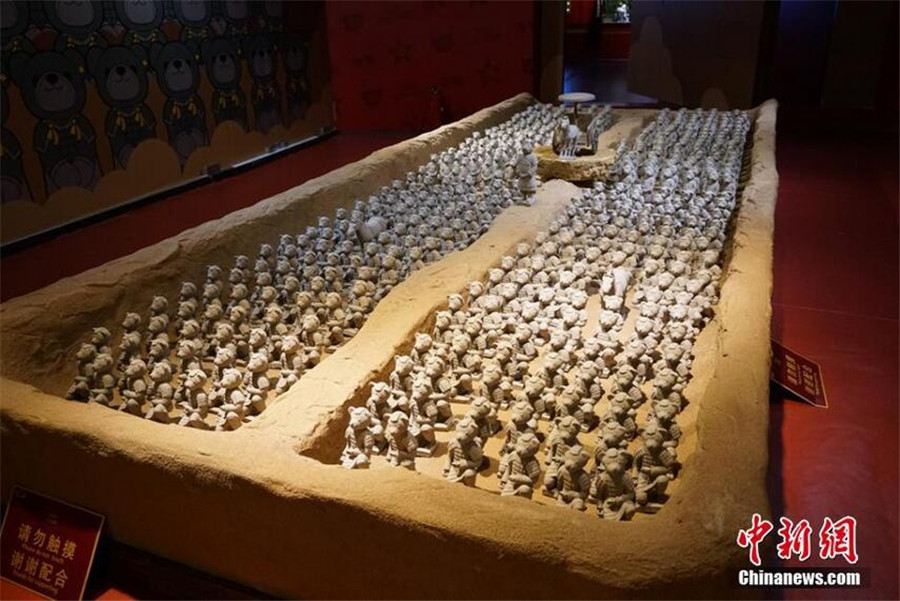 Teddy bear warriors on display in East China