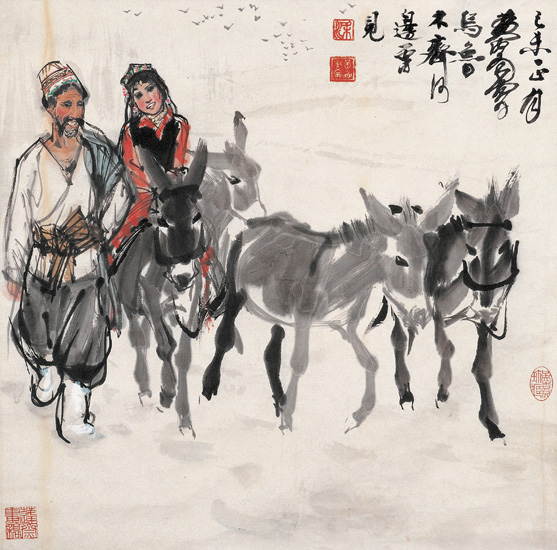 Fathers depicted by famous Chinese painters