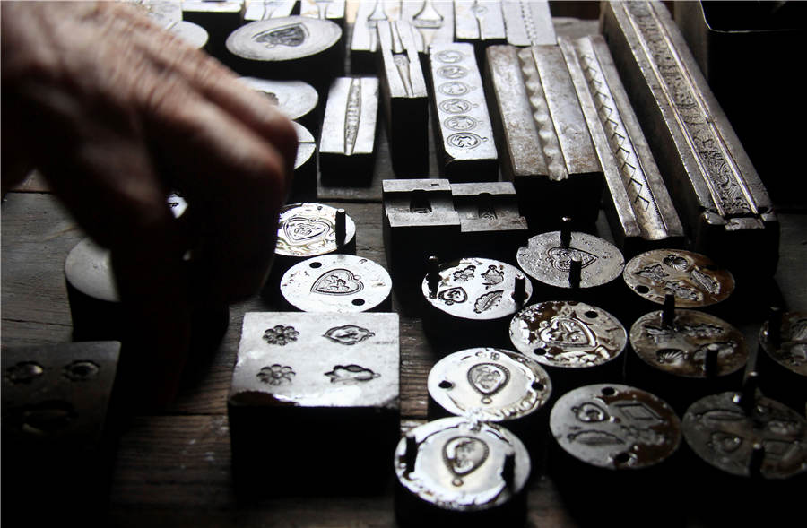 Craftsman sticks to handmade silver craft