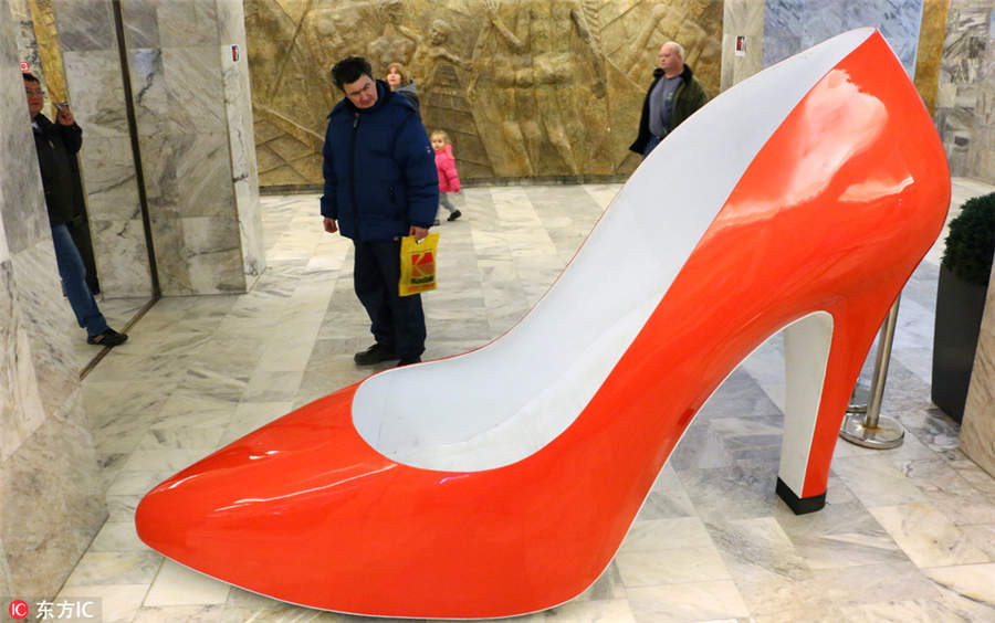 How art installations celebrate high-heel shoes