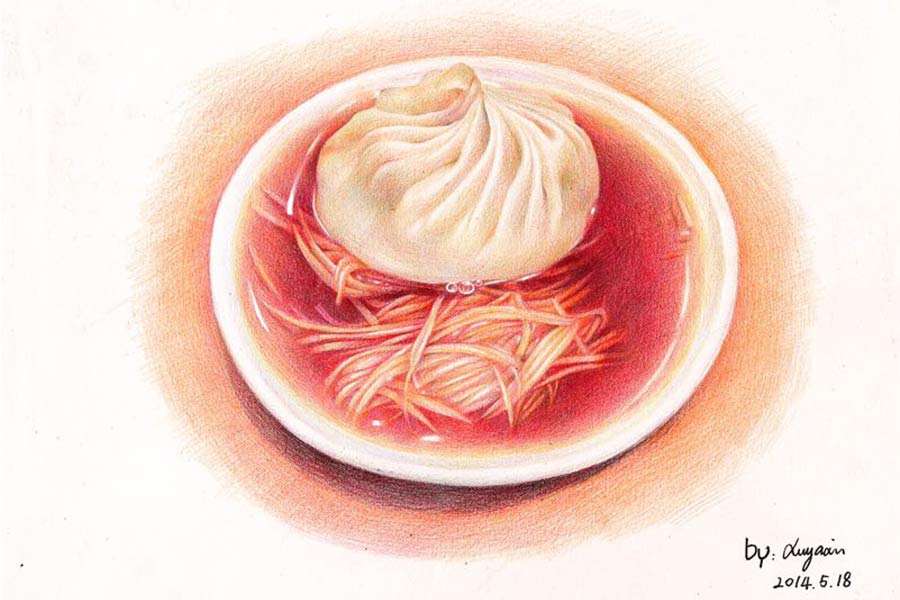 Sketches of Chinese breakfast make netizens' mouth water