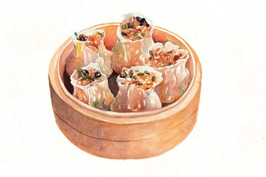 Sketches of Chinese breakfast make netizens' mouth water