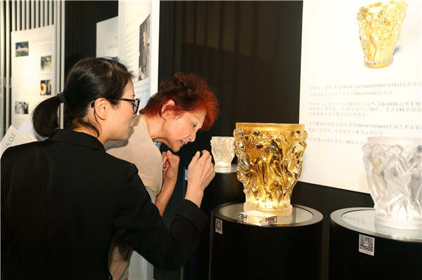Glass designer Lalique inspires new pieces on show in Beijing