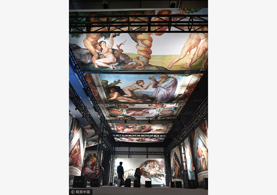 Michelangelo's frescos recreated in Shanghai
