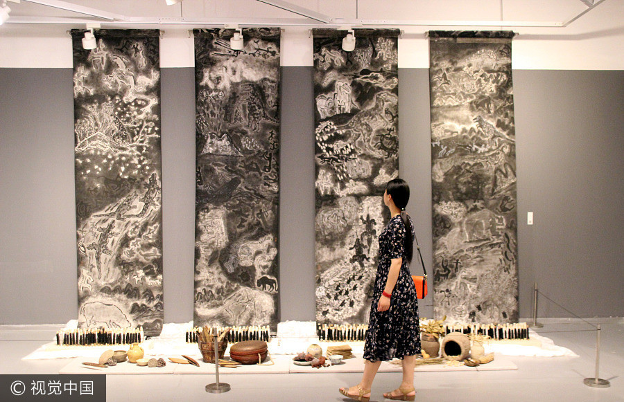Silk Road themed art exhibition held in E China