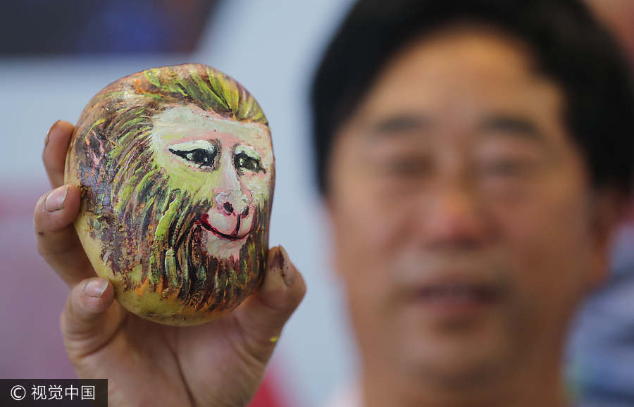 Potato paintings highlighted at Yunnan expo
