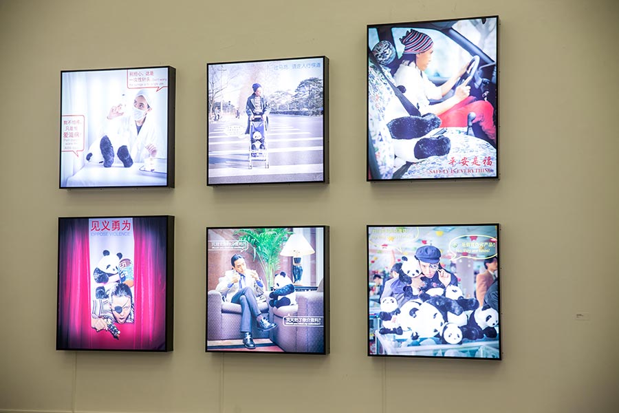 Beijing artist showcases wide range of work at solo exhibition