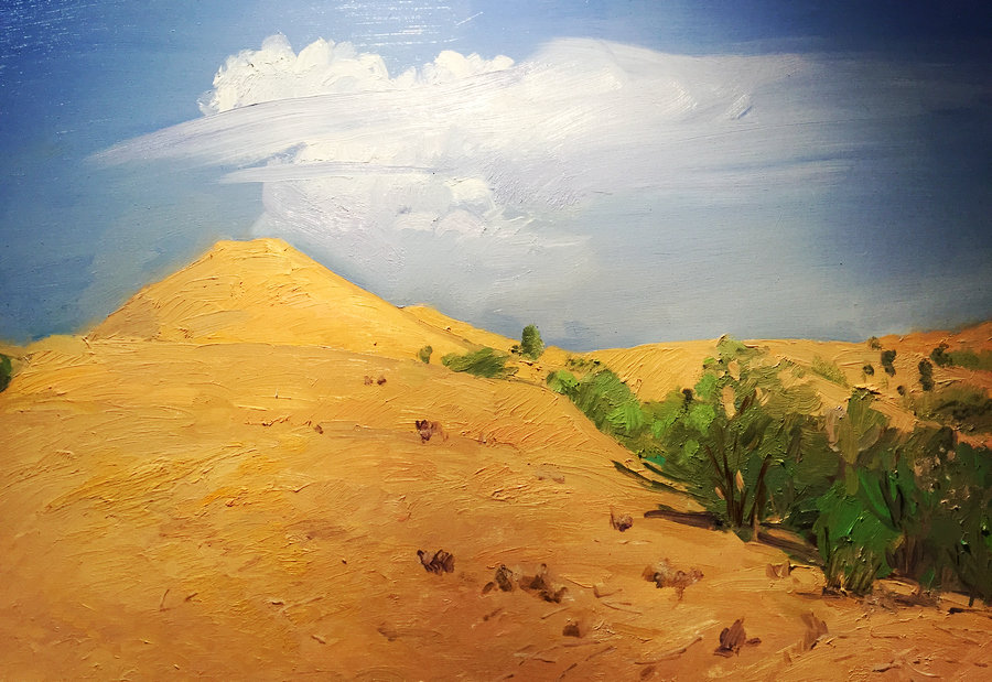 Ode to combating desertification: Art pieces capture beauty of nature