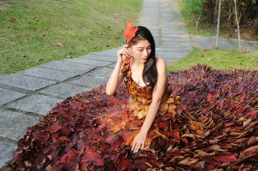 leaf dress